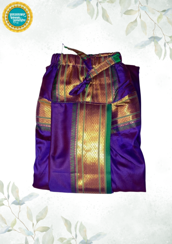 Readymade Sovale Dhoti & Uparna - Purple | Dhoti & Uparne Set